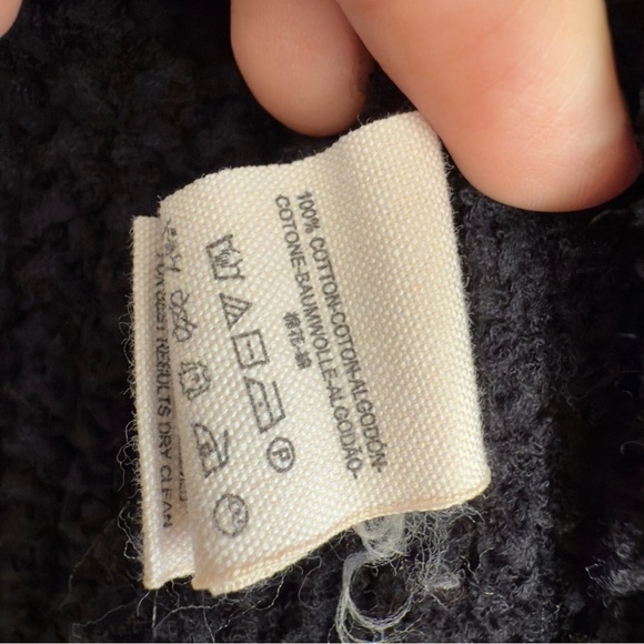 Free People Coco V-neck sweater in black size: xs - Picture 6 of 7